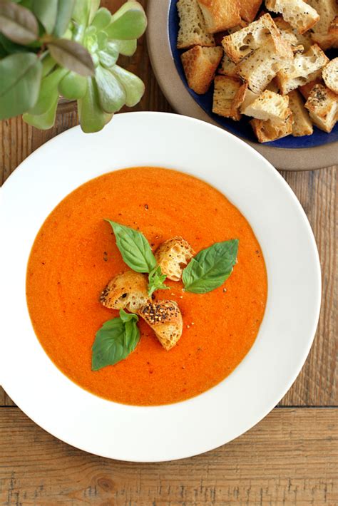 I use both the tomatoes and the drained tomato juice from the can so make sure you save the juice! Creamy Tomato Basil Soup - Two of a Kind