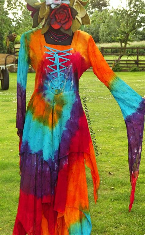 White dot tulle wedding dresses hippie style gypsy bridal. ♥ ~ BREATHTAKING NEW TIE DYE BOHEMIAN DRESS HIPPIE WEDDING ...