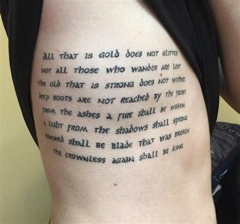 I personally have a rib quote (tattooed in 2014) that i will need to cover up within a few years. Body - Tattoo's - Large quote on rib cage by Ana ...