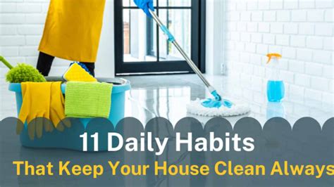 11 Daily Habits That Keep Your House Clean Always Clever Mama Life Hacks