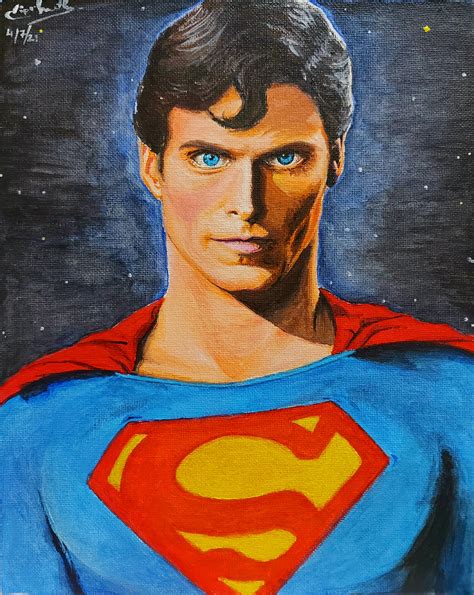 Artstation New Painting Classic 1978 Superman