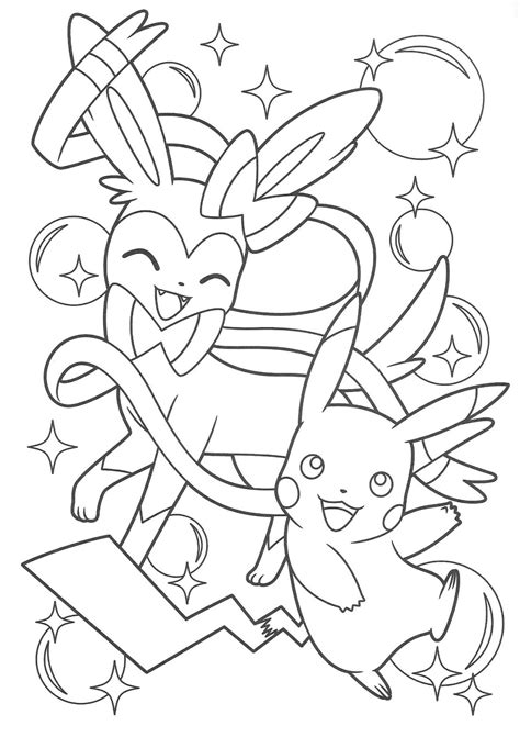 Home > coloring pages > coloring pages pikachu. Desenhos para Colorir - Pikachu and Eevee Friends Oficial ...