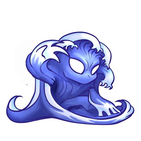 Chibi Water Elemental Chibi Miniatures Book Art