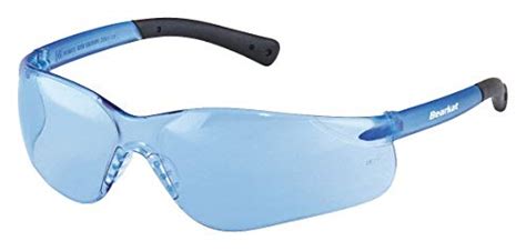 crews light blue safety glasses scratch resistant wraparound eye protection equipment amazon