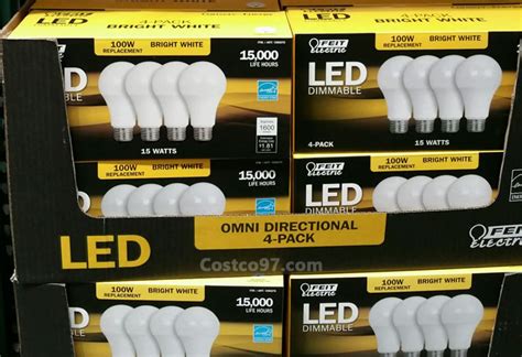 Feit Electric Led Dimmable Light Bulb 4 Pack
