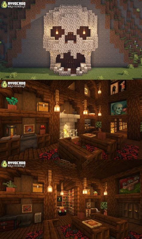 Minecraft Skull Minecraft Mansion Minecraft Room Cool Minecraft
