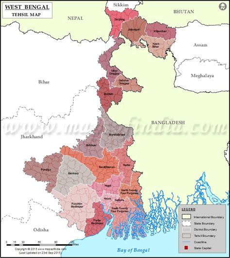 West bengal india map black inverted. Election Results of India: May 2016