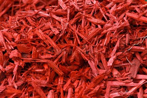 Red Mulch Decorative Bark Stock Image Image Of Bark 50332123