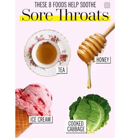 Foods That Sooth Sore Throats Sooth Sore Throat Food Cooking Ice Cream