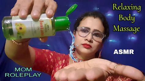 asmr indian mom massage roleplay hand neck back head face massage हिन्दी dearly asmr