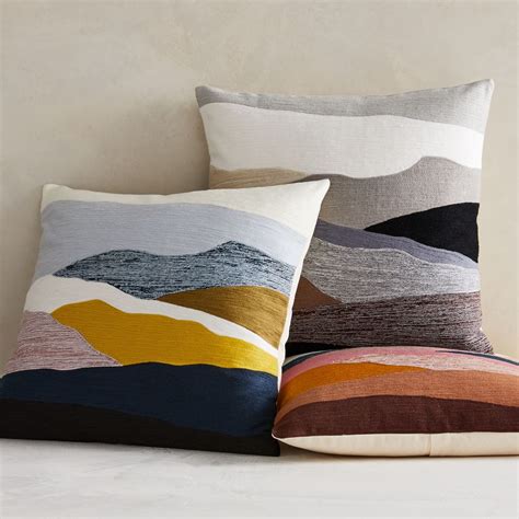 Born in brooklyn, at home in the world. Crewel Landscape Pillow Cover | west elm Canada
