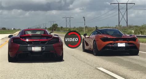 Place Your Bets Mclaren 720s Takes On Tuned 650s Carscoops