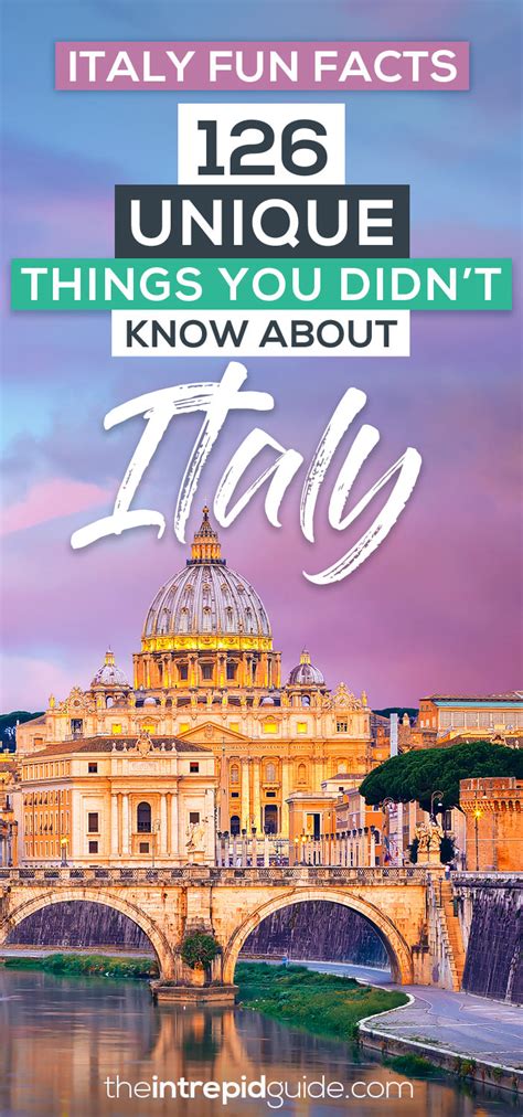 Italy Fun Facts 126 Unique Things You Didnt Know About Italy The