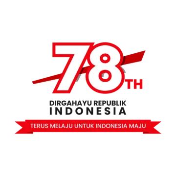 Logo Th Hut Ri With Indonesian Flag Vector Hut Ri Logo Long Live