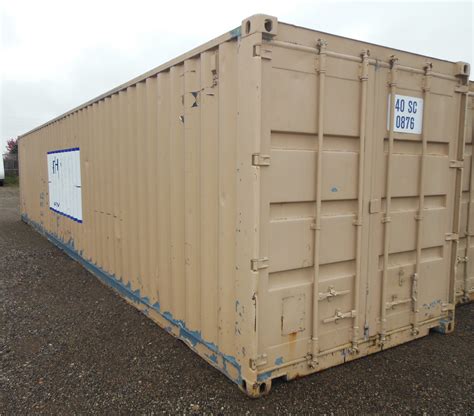 Five 40 Ft Steel Sea Containers Cargo Boxes Shipping Containers