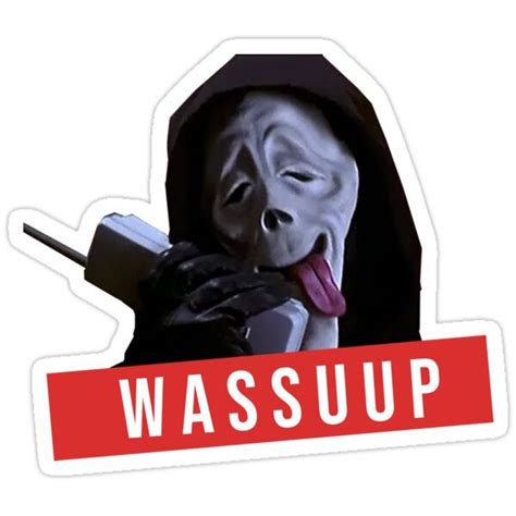 Wassup Scream Scary Movie Fun Sticker By Bonoxshop Scary Movies Cute