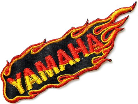 Yamaha Flame Motorcycle Logo Sign Biker Racing Patch Iron