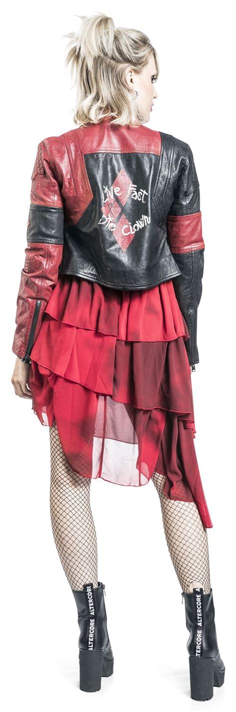 The Harley Quinn Cropped Suicide Squad Leather Jacket