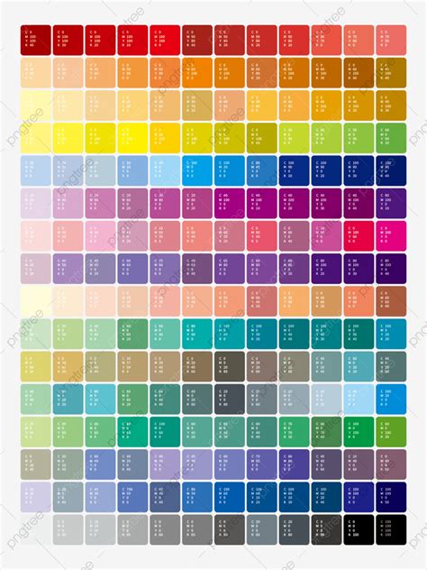 Cmyk Common Color Card Vector Material Cmyk Common Color Card Template Download Cmyk Common 