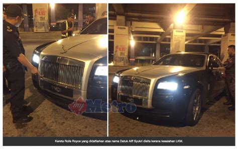 Pasang tinted, bayar kat kedai tu dan balik tidur. JPJ Rampas Rolls Royce Milik Aliff Syukri