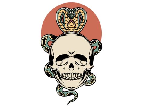 Skull And Cobra Buy T Shirt Designs