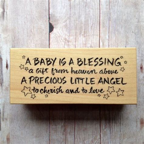Collection by robyn singh • last updated 8 weeks ago. PSX Rubber Stamp Baby is a Blessing Quote DIY Baby Invites ...