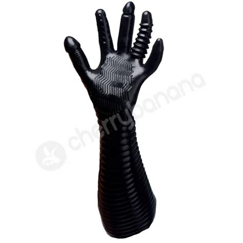 Buy Master Series Pleasure Fister Black Textured Fisting Glove Online