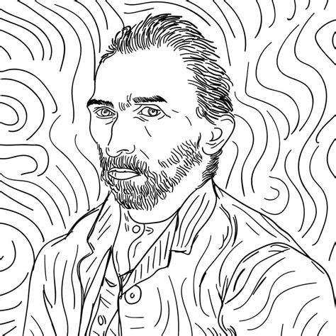 Arriba Foto Van Gogh Para Colorear Libro Antiestr S Lleno