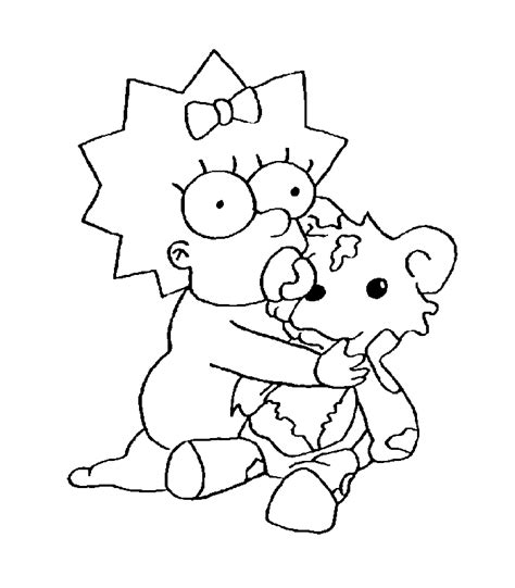 Printable The Simpsons Coloring Pages Clip Art Library