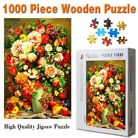 Adult 1000 Pieces Flower Landscape Jigsaw Puzzle Children Creativity