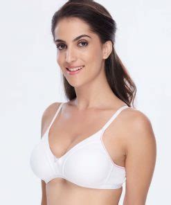 Daisy Dee Cotton Non Padded Non Wired Full Coverage White Bra EMBRACE