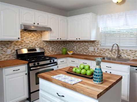 Other available finishes include stone, fabric, and more. Wood Kitchen Countertops: Pictures & Ideas From HGTV | HGTV