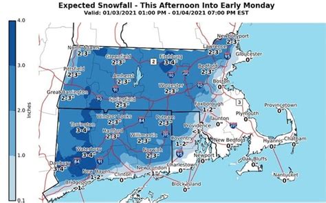 Some Snow Expected To Fall Across Parts Of Massachusetts Beginning