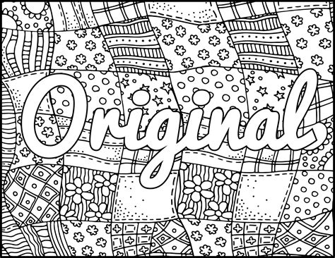 You can color plants, flowers, animals, intricate patterns, or a whole fantastic world. I Am Original Printable Coloring Page Positive Coloring ...
