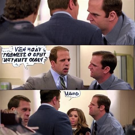 Prompthunt Toby Flenderson Punches Michael Scott In The Face