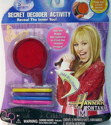 Hannah Montana Secret Decoder Activity Amazon It Giochi E Giocattoli