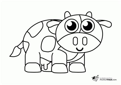 Música Vaca: Canciones infantiles: Animales para colorear