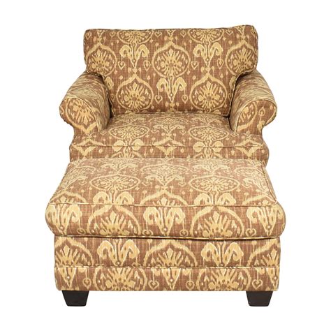 Bloomingdales Roll Arm Accent Chair With Ottoman 80 Off Kaiyo