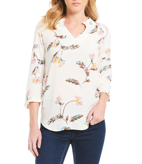 Shop For Joules Bethan Printed Woven Blouse At Visit
