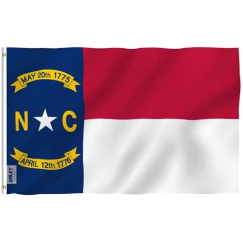Anley Fly Breeze 3x5 Foot North Carolina State Flag North Carolina Nc