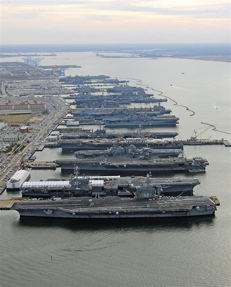 Us Navy Warships Naval Station Norfolk Photograph By Carl Deaville