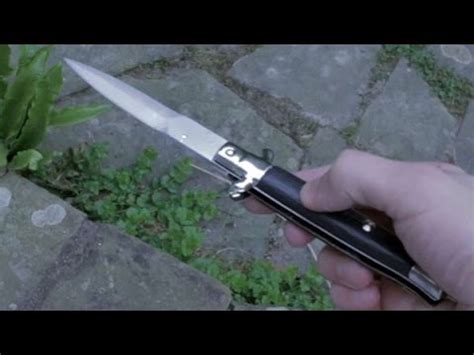 Just cause it might not be some brand name collectors. Functioning Flick Knife Screen Prop - YouTube