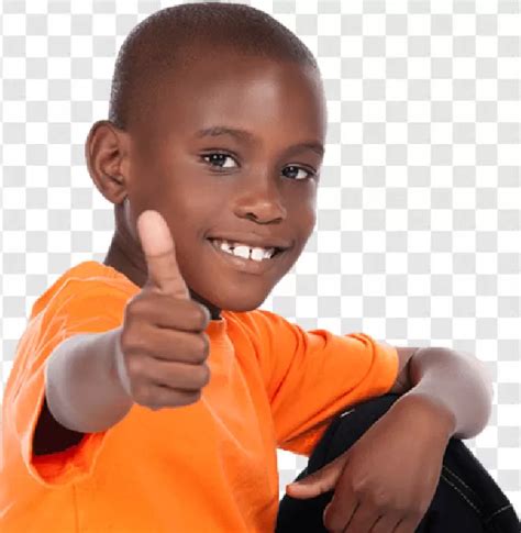 Free Png Black Kid Thumbs Up Png Images Transparent Child With Hand Up