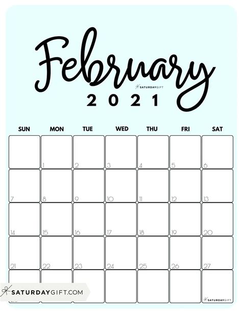 February 2021 Calendar Canada February 2021 Calendar With Holidays