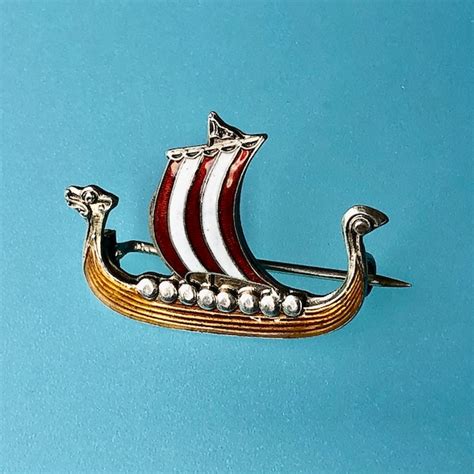 Viking Ship Pin Etsy