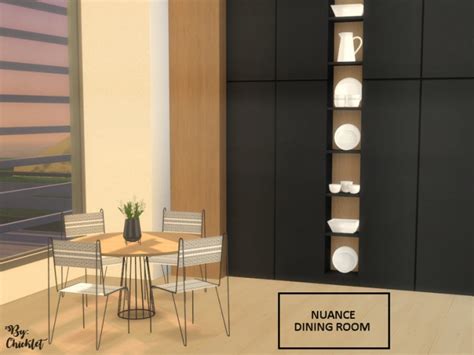 Nuance Dining Room By Chicklet At Tsr Sims 4 Updates