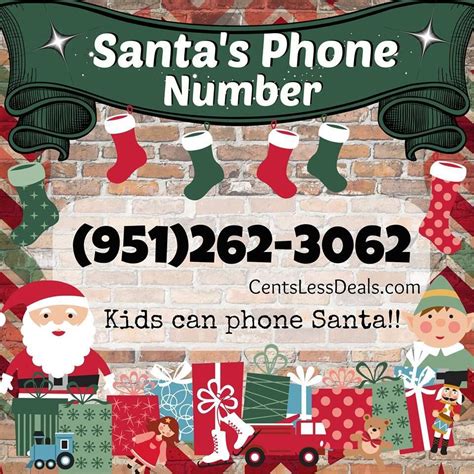 How Fun Is This Heres Santas Phone Number Its Fun For All Ages
