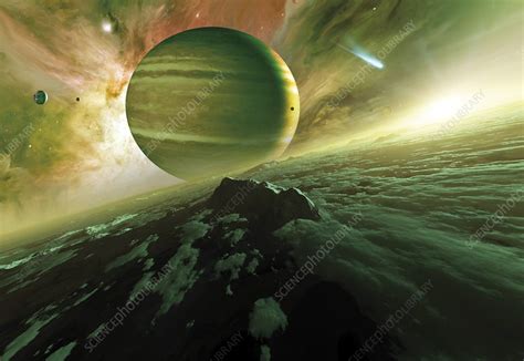 Alien Planet Artwork Stock Image C0114034 Science Photo Library