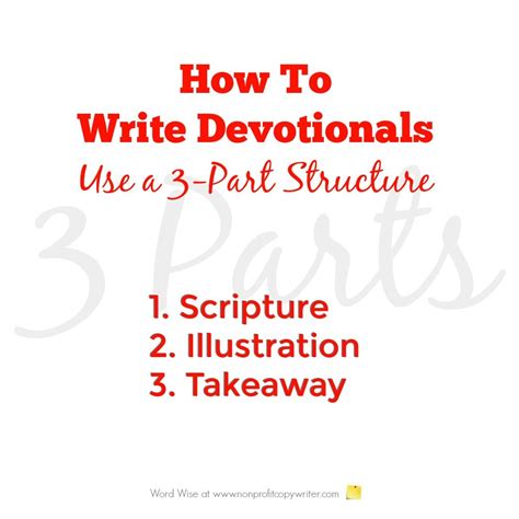 How to write a devotional for youth. How to Write Devotionals: Use a 3-Part Structure | Writing ...