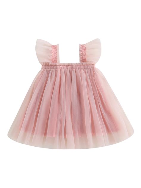Bagilaanoe Toddler Baby Girl Summer Dress Fly Sleeve A Line Princess